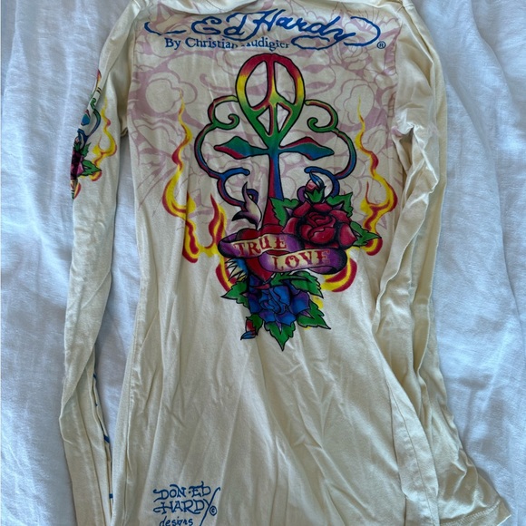 ✖️SOLD✖️RARE Ed Hardy Y2K vintage long sleeve - Picture 5 of 5